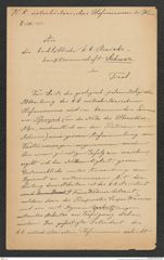k.k. naturhistorisches Hofmuseum, Intendanzakten 1885-1896 (Hauer), Aktenzahl Z.181/1887, Seite 1